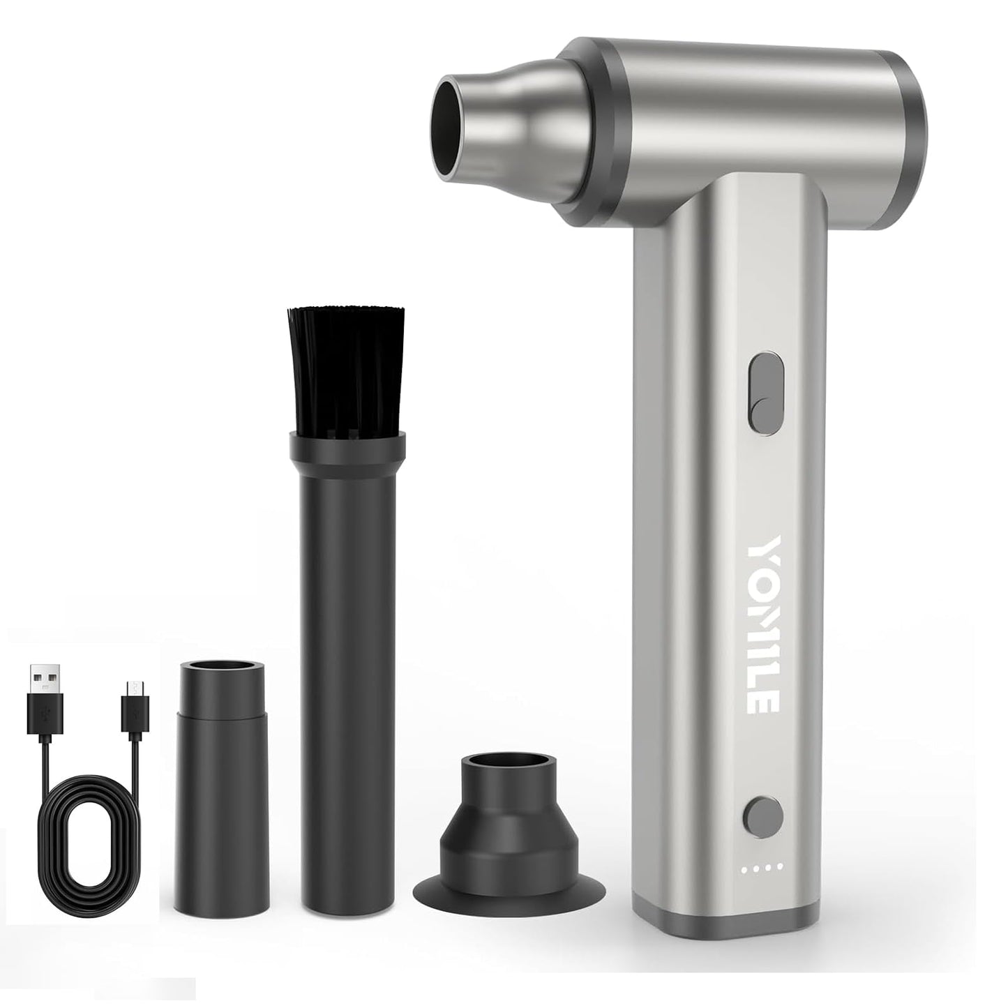 Compressed air Duster - 120000RPM 3 Speeds Electric Air Duster, 7600mAh Battery Cordless Dust Blower for Keyboard Cleaner,Rechargeable Air Blower AIC Can for Office Computers