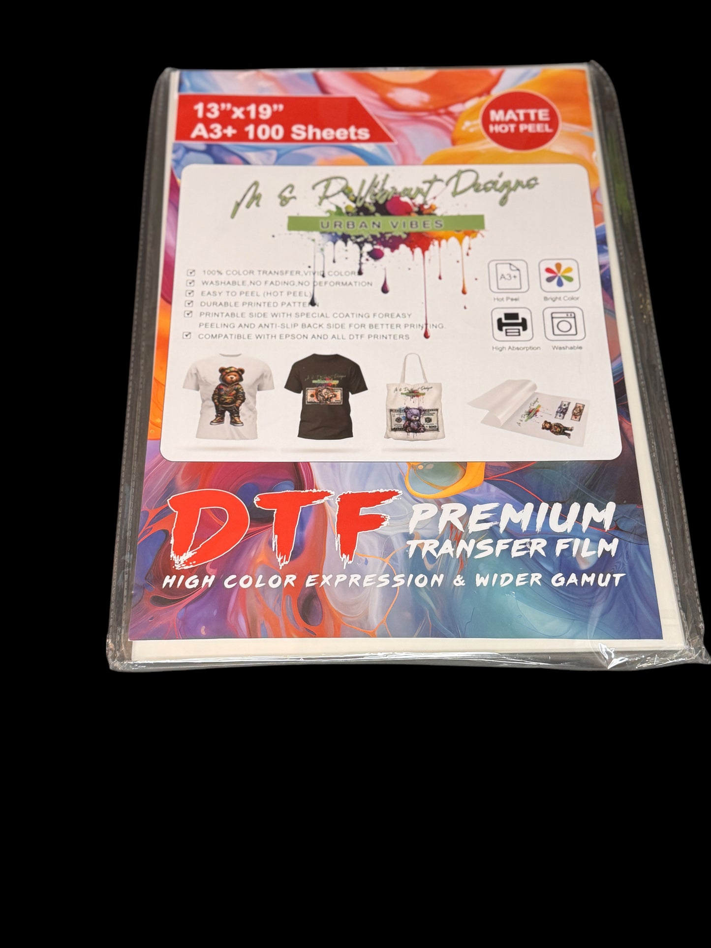 MATTE HOT PEEL DTF PREMIUM TRANSFER FILM