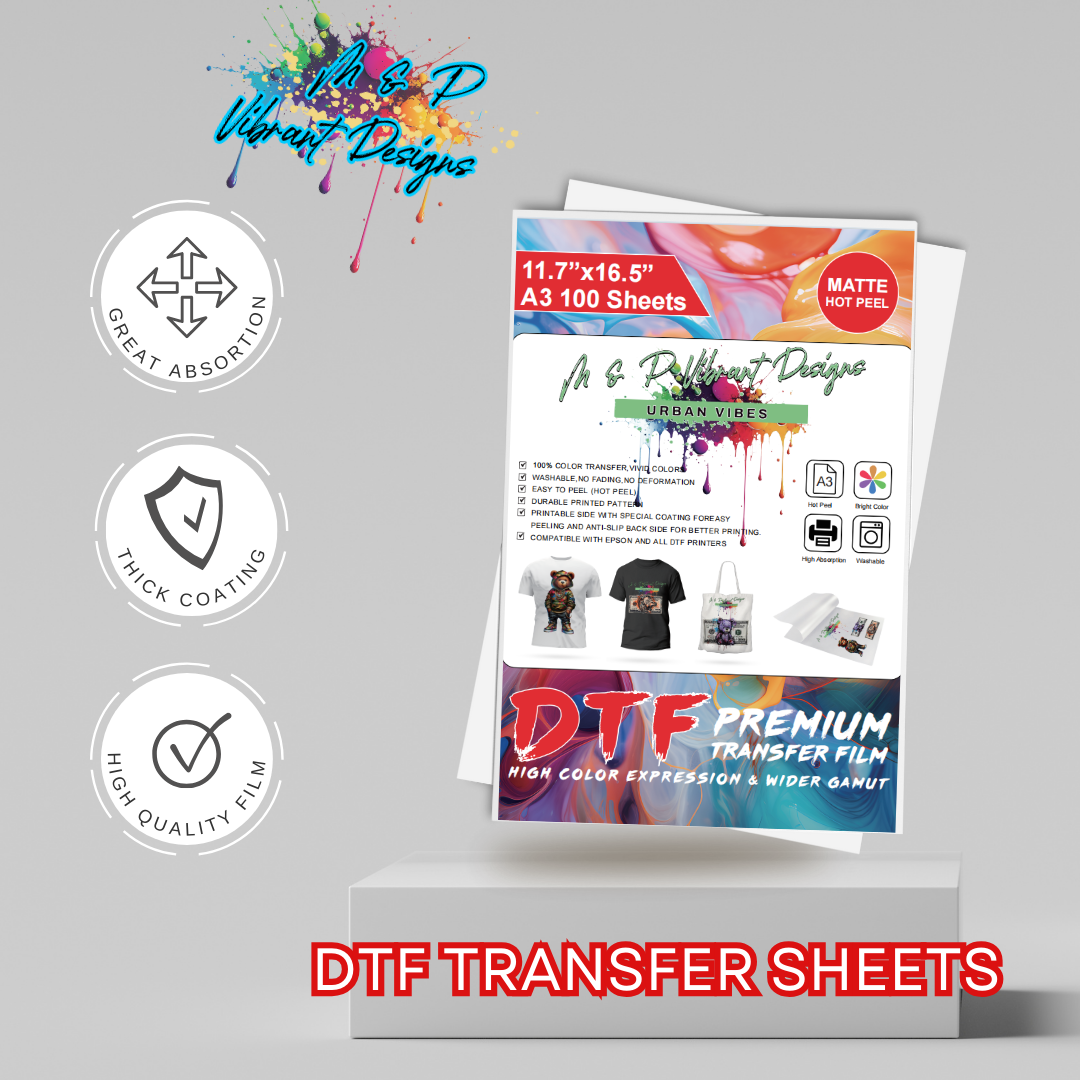 MATTE HOT PEEL DTF PREMIUM TRANSFER FILM