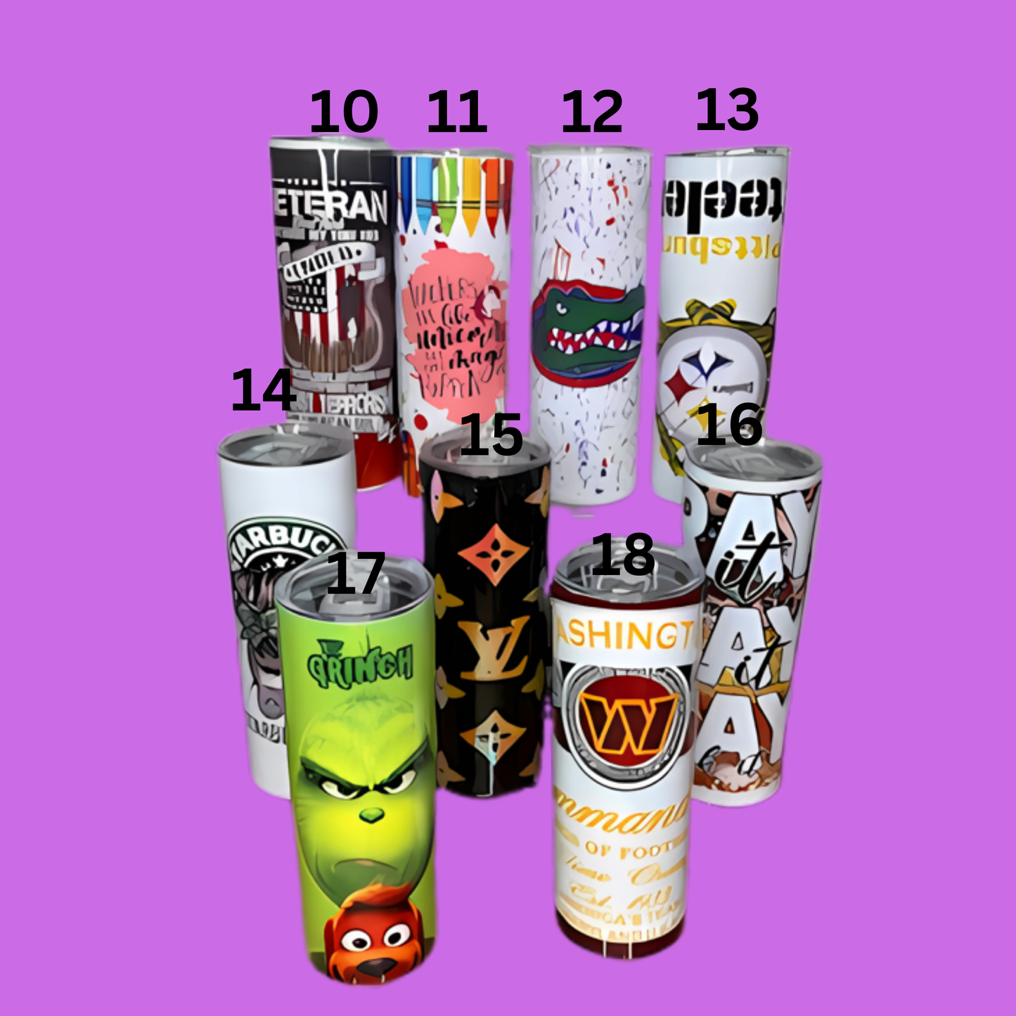 Clearence Custom 20oz Tumblers